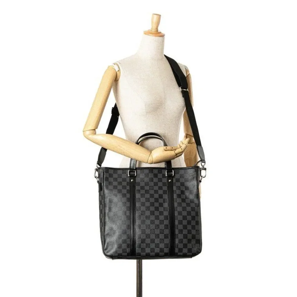 Louis Vuitton Damier Graphite Tadao PM Handbag Black